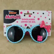 KIDS Disney Jr MINNIE MOUSE SUNGLASSES 100% UVA/UVB - Blue Frame Pink Bow NWT