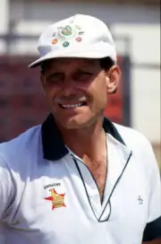 Andy Pycroft Zimbabwe Old Player Cricket Photo