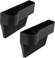 2PCS Car Seat Organiser Gap Slit Storage Caddy Keys Phone Coins Holder Box Case
