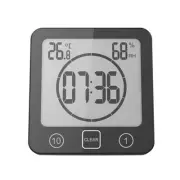 Timer Shower Clock Black