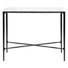 NEW Cafe Lighting Heston Marble Console Table Black Small