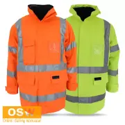 H - Pattern Orange/navy, Yellow/navy Waterproof Biomotion Tape 6in1 Jacket 3963