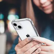 Compatible with iPhone 13 Case Clear, Transparent Shockproof Protective Bumpers