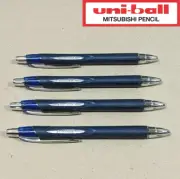 4 x Uni-ball Jetstream Roller Ball Pen Retractable Blue 0.7mm Fine SXN-217