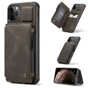 CaseMe Shockproof iPhone 11 Pro Max PU Leather Case Cover Wallet Apple [Coffee]