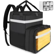 Delivery Backpack, Expandable Insulated Hot Pizza Bags for Delivery Bike, Large
