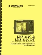 Lowrance LMS-332C LMS-337C DF Fishfinder GPS OWNER'S INSTRUCTION MANUAL
