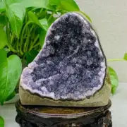 1010g Natural Amethyst Geode Mineral Specimen Crystal Quartz Energy Decoration