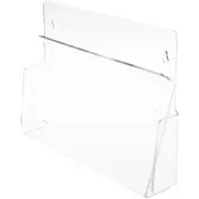 Plymor Clear Acrylic Paper Holder (Wall Mount), Fits 8.5" x 11" Documents