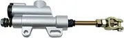 ZHENDAUS Rear Foot Brake Master Cylinder Pump For 50cc 70cc 90cc 110cc 125cc 150cc TaoTao SSR Sunl Apollo ATV Dirt Pit Bike Quad Motorcycle (Silver)