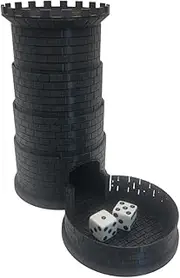 Foldable Dice Tower with Tray Collapsible Tray