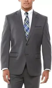 Chaps Men's Classic Fit Performance Series Stretch Suit Jacket Coat Blazer Gray