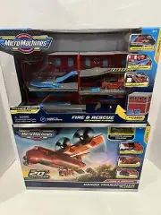 Mirco Machines Fire and Rescue plane and station