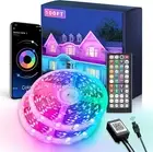 MuliVid Waterproof LED Strip Lights: 100ft, IP65, App Control, Music Sync, Easy