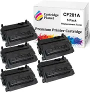 5 Pack Compatible Toner Cartridge Replacement for HP CF281A 81A (10,500 pages) for HP LaserJet Enterprise M604 M604dn M604n M605 M605dn M605n M605x M606 M606dn M630 M630dn M630f M630h M630z