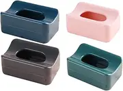 SEWACC Sturdy Plastic Nail Tool Manicure Set Dip Powder Recycling Case 4pcs Nail Accessory Box