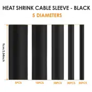 100Pcs Heat Shrink Tubing Kit Double Wall Wire Shrink Wrap Tubing 4:1 BR