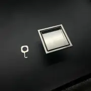 110mm Tile Insert Square Smart Floor Grate Waste Drain Silver Shower Bathroom AU