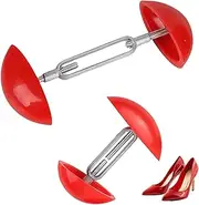 [YOUNIEYO] Adjustable Shoe Stretchers for Women Red Mini Shoe Trees for Wide Feet, Perfect Shoe Width Extender and Shaper Expander, Ideal for Comfort and Fit, Size: 6.2CM X 3.1CM X 8CM (Red), No, NO