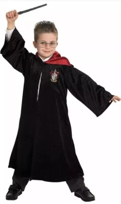 Rubies Official Deluxe Harry Potter Griffindor Velvet Plush Robe - (9-10 Years)