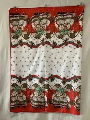 Tablecloth Rectangle Holiday Singing Bears Table Cloth Christmas Party Decor