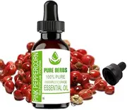PH Pink Peppercorn (Schinus Molle) Pure & Natural Therapeautic Grade Essential Oil with Dropper (30ml)