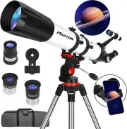 MEEZAA Telescope, Telescope for Adults High Powered Professional, 90mm Aperture