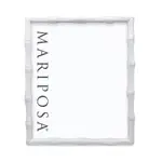 Mariposa Bamboo White 8x10 Picture Frame