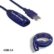 Kentek 16ft USB 2.0 Active Extension Repeater Cable with NEC IC Chip UPD720114