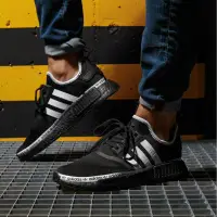 在飛比找蝦皮購物優惠-【RxJ】Adidas NMD R1 黑色 黑白 串標 慢跑