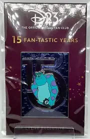 Disney 2024 D23 15 Fan-tastic Years Sully Monsters Inc LE 300 Pin