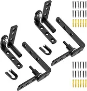 [Mixizigoz] Dual Swing Saloon Door Hinges, Self Closing Cafe Door Hinge Features for Bar, Counter, and Kitchen - 304 Stainless Steel Waterproof Practical (2, Small)