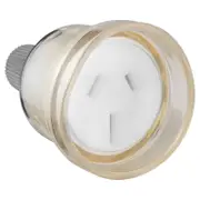 HPM 15A Clear Extension Cord Socket