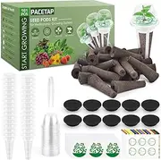 161 Pcs Seed Pod Kit for AeroGarden, Plant Seed Starter Sponges Kit for Hydroponic Indoor Garden System, Growing Seed Pods Kit Include 30 Grow Sponges, 30 Grow Baskets, 30 Grow Domes, 30 Pod Labels