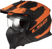 LS2 OF606 Drifter Mud, modular helmet , color: Matt Black/Orange , size: XL