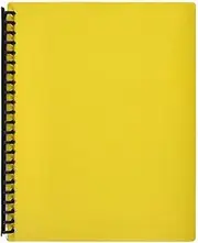 Marbig 2007405 Display Book Refillable A4 40 Pockets Yellow
