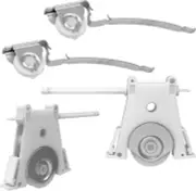 2 Pair Gliding Screen Door Roller Assembly Fits for Andersen Upper P/N...
