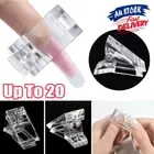Up To 20 Pcs Nail Tips ClipROuick Building Poly UV Builder Gel Extension ClampSW