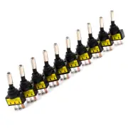 10 Pcs 12V Toggle 20A Momentary Switch Interlock Electrical