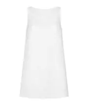brocade sleeveless shift minidress IT44 White