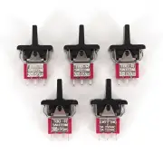 5Pcs SH R8016A-P14 3Pin Momentary MOM-OFF-MOM SPDT Mini Paddle Toggle Switch