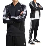 【ADIDAS 愛迪達】SST TT 男款 黑色 運動 訓練 經典 修身 外套 IM4545