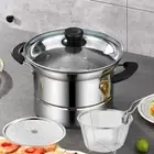 with Strainer Saucepan Soup Pot Stainless Steel Tempura Pot Chicken Wings