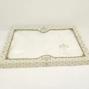 Vintage Majestic Creations Linen Co. 902 Springtime White Rayon 52x52 4N USA