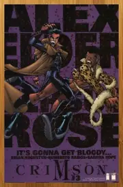 1998 Crimson Vintage Print Ad/Poster Humberto Ramos Cliffhanger Comic Promo Art