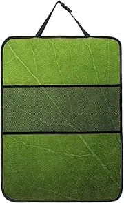 ERTG Green Leaf Texture Background car seat Baseboard, Anti-Scratch, Anti-Dirty, Suitable for Most Cars