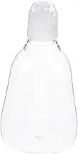 HOLIDYOYO Portable Clear Plastic Honey Dispenser Easy Squeeze Sauce Bottle for Honey Salad and Condiments User Friendly Nozzle with Clean Flip Cap for Home and Travel