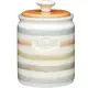 《KitchenCraft》砂糖陶製密封罐(復古條紋) | 保鮮罐 咖啡罐 收納罐 零食罐 儲物罐