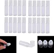 20Pcs Mini Clear 3ml Loose Powder Container Plastic Bottle Empty Cosmetic Sifter Loose Powder Jars Container Refillable Bottle