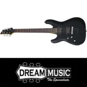 Schecter SCH433 C-6 Deluxe Left Handed Satin Black Electric Guitar